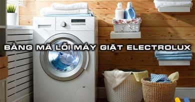 Mã Lỗi Máy Giặt Electrolux